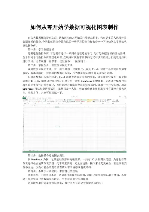 如何从零开始学数据可视化图表制作