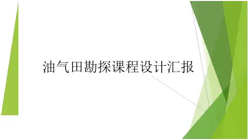 中国石油大学(北京)油气田勘探课程设计-