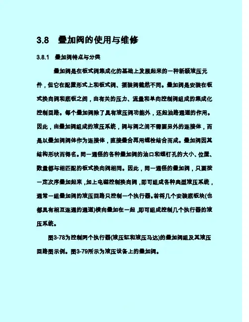 叠加阀使用与维修