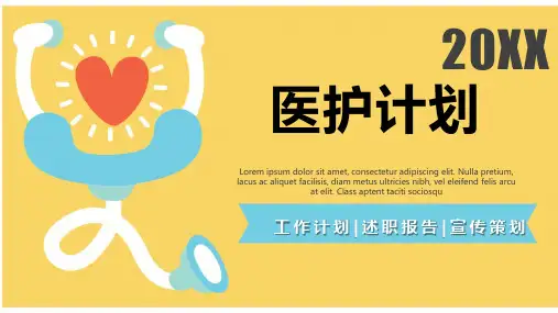 极致简约严谨完整医护计划动态PPT