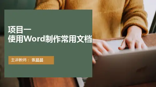 使用Word制作常用文档