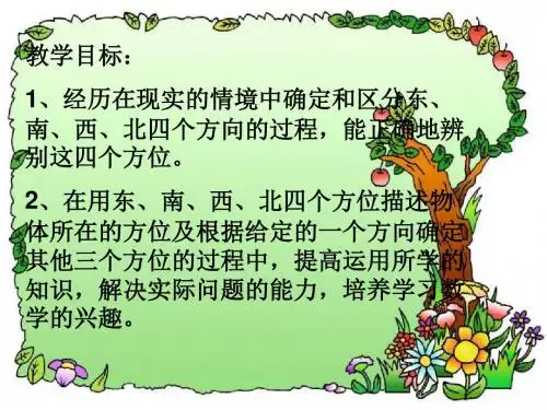 二年级数学认识东南西北1
