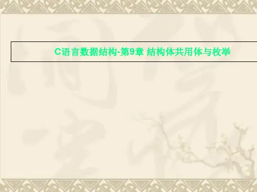 C语言数据结构-第9章 结构体共用体与枚举
