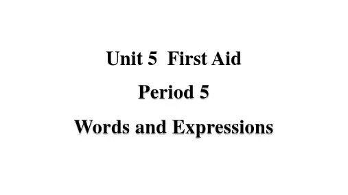Unit 5 Words and expressions词汇图文讲解件-高中英语人教版选择性必修二
