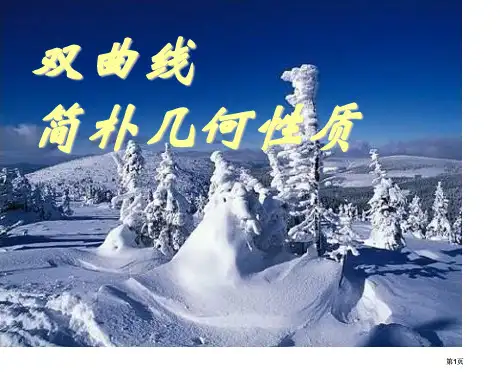 双曲线的简单几何性质优质课公开课一等奖优质课大赛微课获奖课件