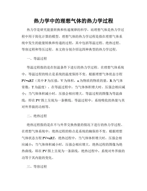 热力学中的理想气体的热力学过程