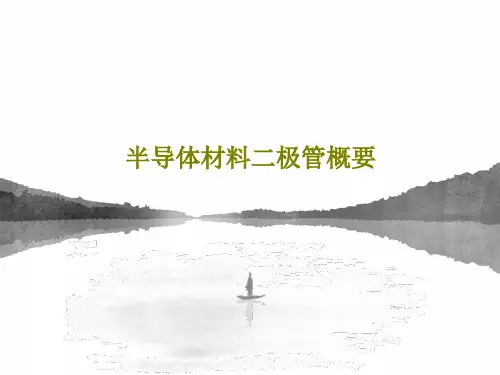 半导体材料二极管概要24页PPT