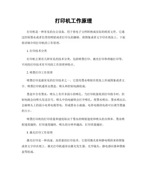 打印机工作原理