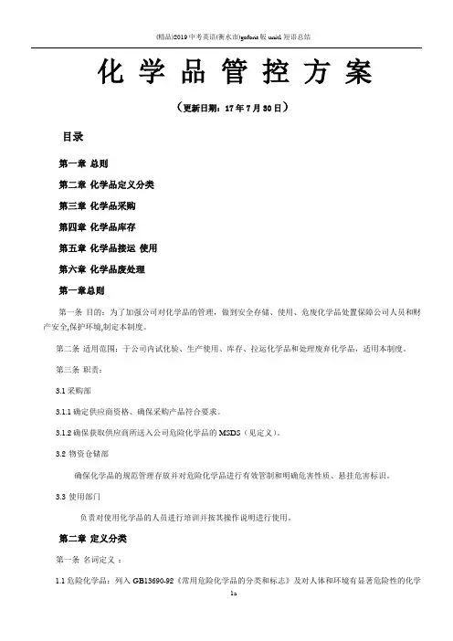 化学品管理制度47350