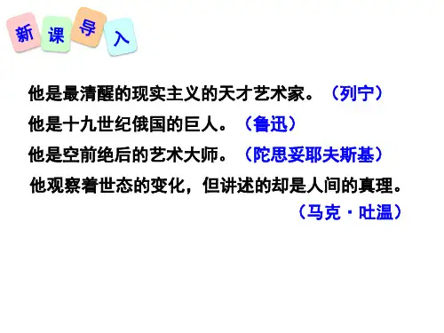 列夫托尔斯泰优秀课件