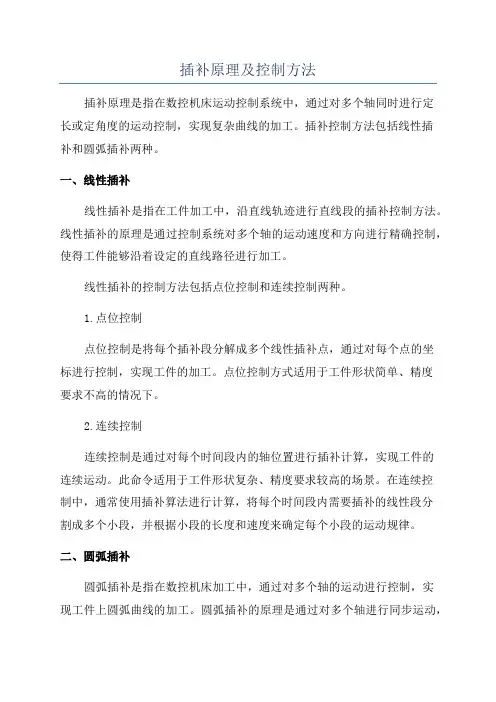 插补原理及控制方法