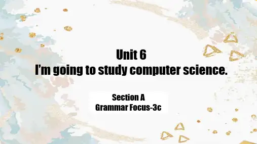 人教版英语八年级上册Unit6 SectionA Grammar focus-3c课件