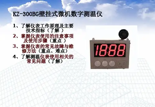 钢水测温仪课件