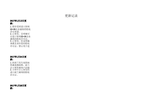 符合评估审查要求的国家或地区输华肉类产品名单