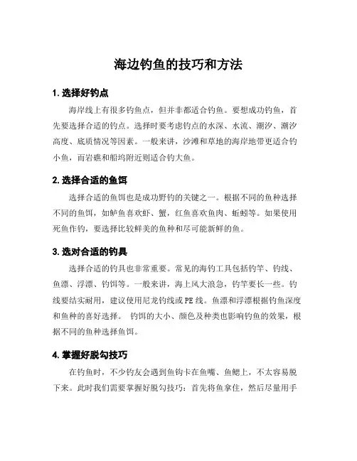 海边钓鱼的技巧和方法