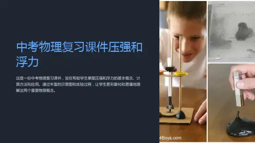 中考物理复习课件压强和浮力