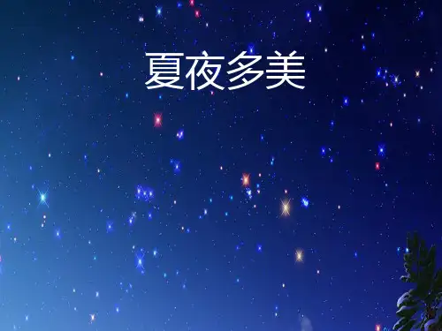 15夏夜多美课件