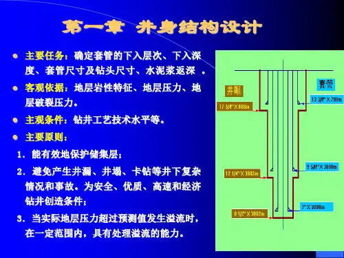 井身结构设计