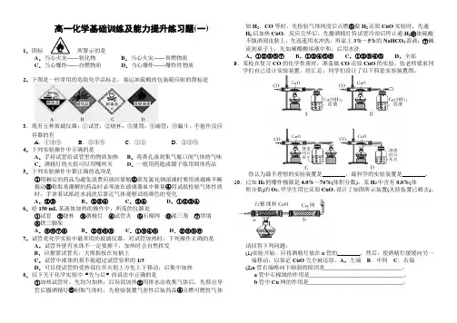 高一化学必修一同步辅导专题(一)