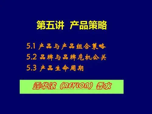 产品策略培训课程(PPT 32张)