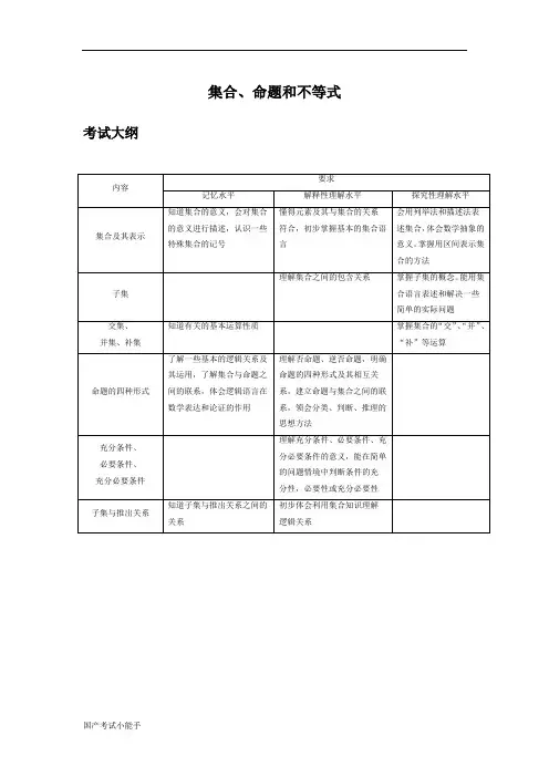 2013-2018年上海高考试题汇编-集合、命题、不等式(带参考答案)