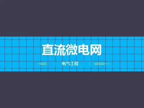直流微电网PPT课件