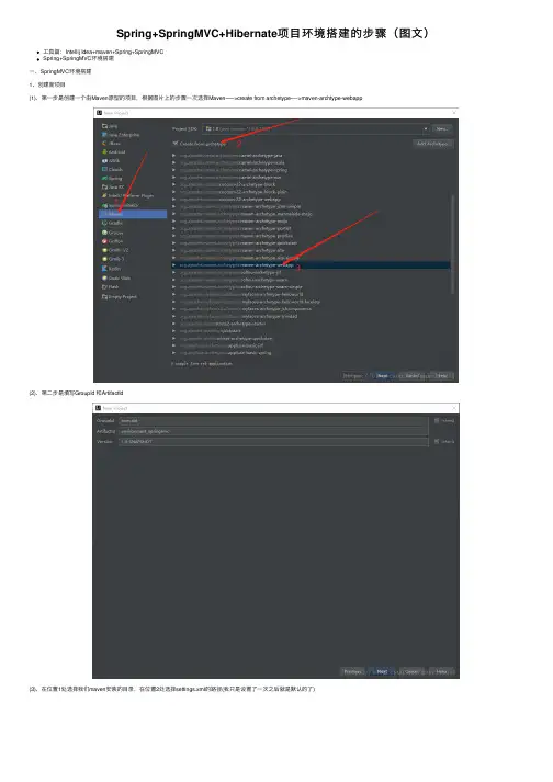 Spring+SpringMVC+Hibernate项目环境搭建的步骤（图文）
