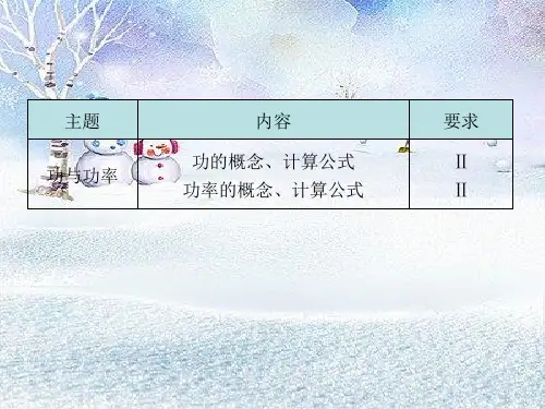 功和功率PPT教学课件