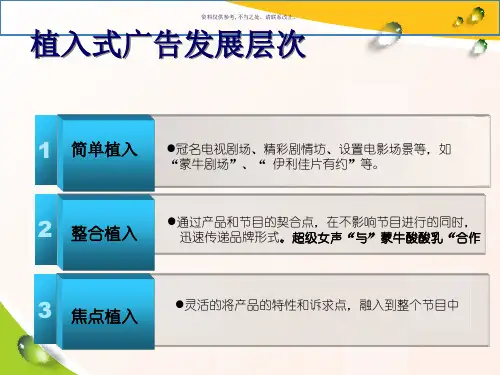 植入式广告基本知识