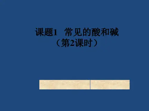 《常见的酸和碱》教学(第2课时).PPT课件