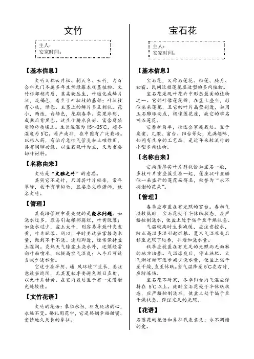 植物角介绍