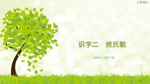 2-.姓氏歌PPT市公开课金奖市赛课一等奖课件