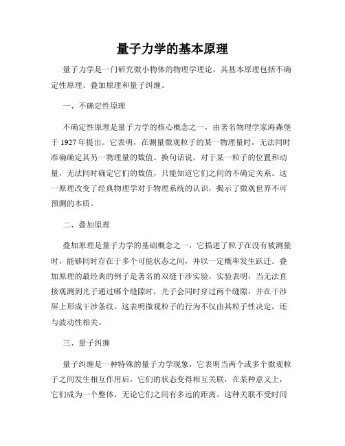 量子力学的基本原理