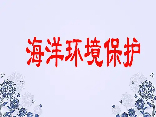 海洋环境保护经典课件