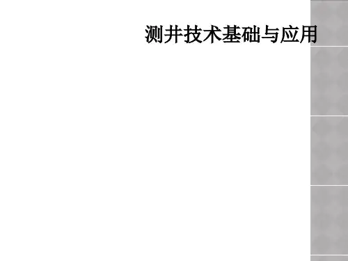 测井技术基础与应用