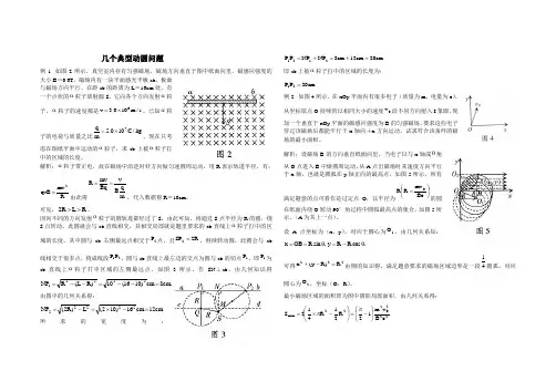 几个典型磁场里的“动态圆”问题