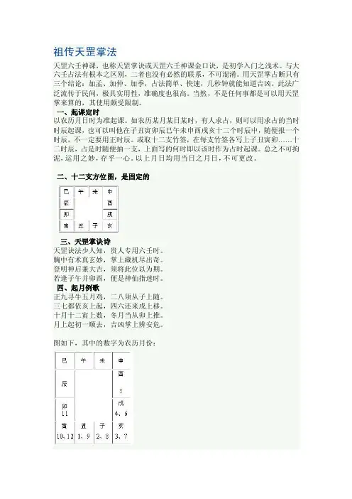 祖传天罡掌法[指南]
