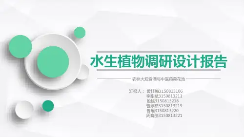 福州水生植物调研分析