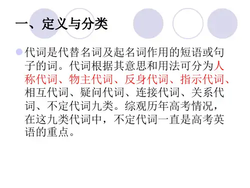 英语代词的用法ppt课件