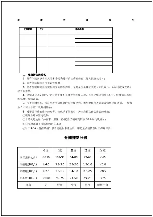 护理各类评分表