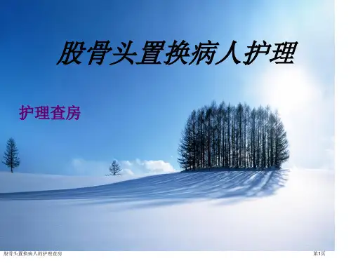 股骨头置换病人的护理查房