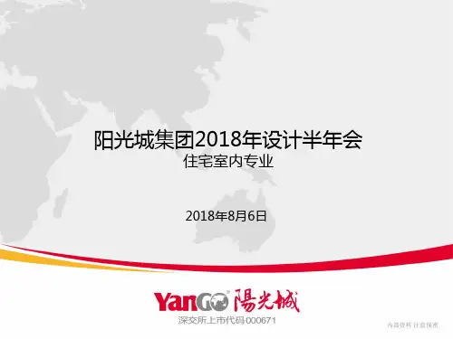 阳光城地产2018半年会汇报-室内-1