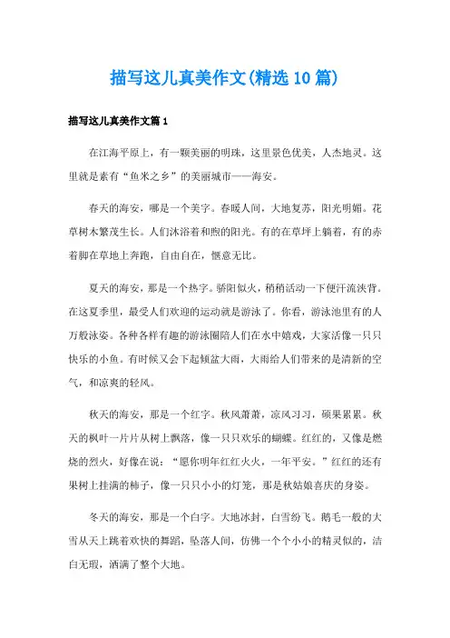 描写这儿真美作文(精选10篇)