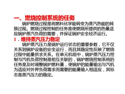锅炉燃烧控制系统教学