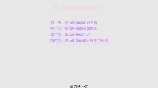 植物配置表现PPT课件