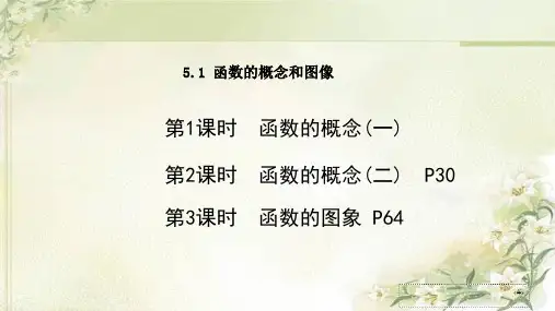 新教材苏教版高中数学必修第一册5.1函数的概念和图像 精品教学课件