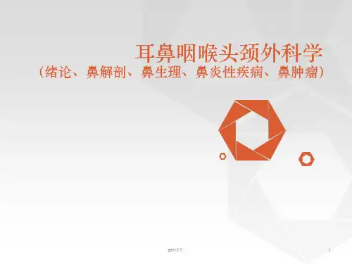 耳鼻咽喉头颈外科学  ppt课件