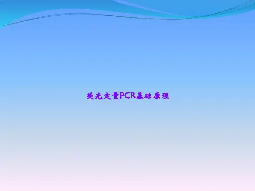 荧光定量PCR基础原理ppt课件