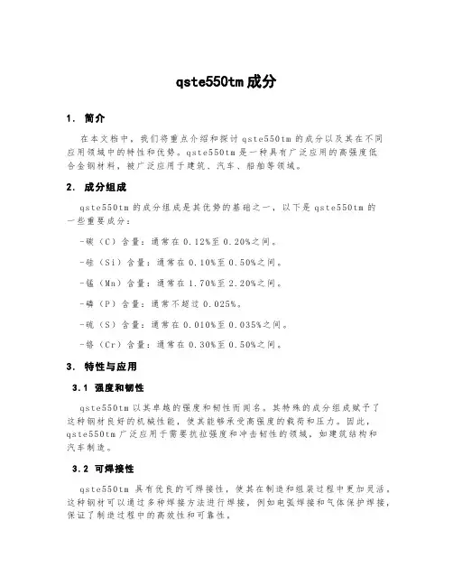 qste550tm成分