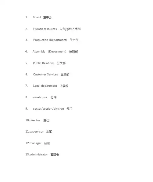 BEC高级高频词汇